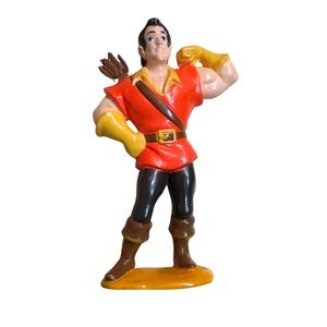 Disney Beauty & The Beast Gaston Cake Topper Action Figure‎ Figurine Muscle